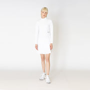 [Women's] thin mock neck - White
