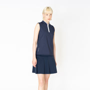 [Women's] Zip No Sleeve Navy