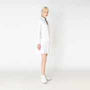 [Women's] Zip Long Sleeve White