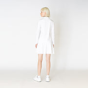 [Women's] Zip Long Sleeve White