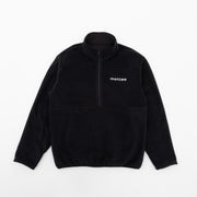 Reversible half zip fleece black