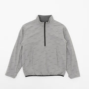 Reversible half zip fleece gray