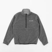 Reversible half zip fleece gray