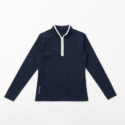 [Women's] Zip Long Sleeve Navy