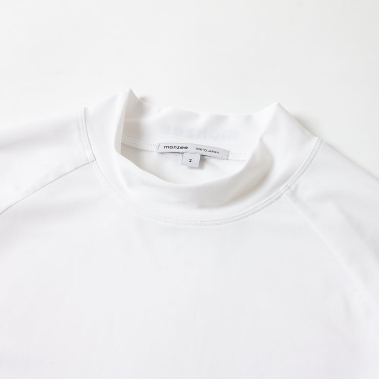 Tight fit mock neck - White